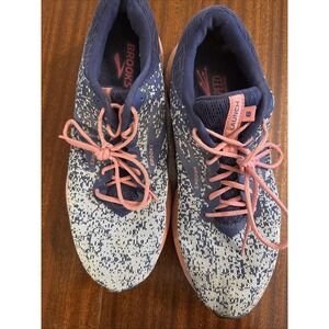 Brooks Launch 6 Womens Running Shoes Sneakers Size 11 B Blue Pink 1202851B422